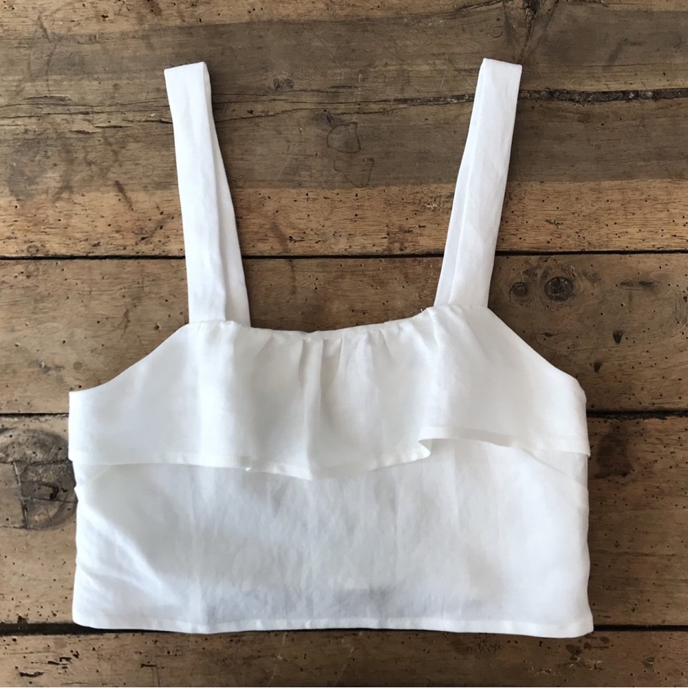 First Rite Ruffle Tank Top size Small.